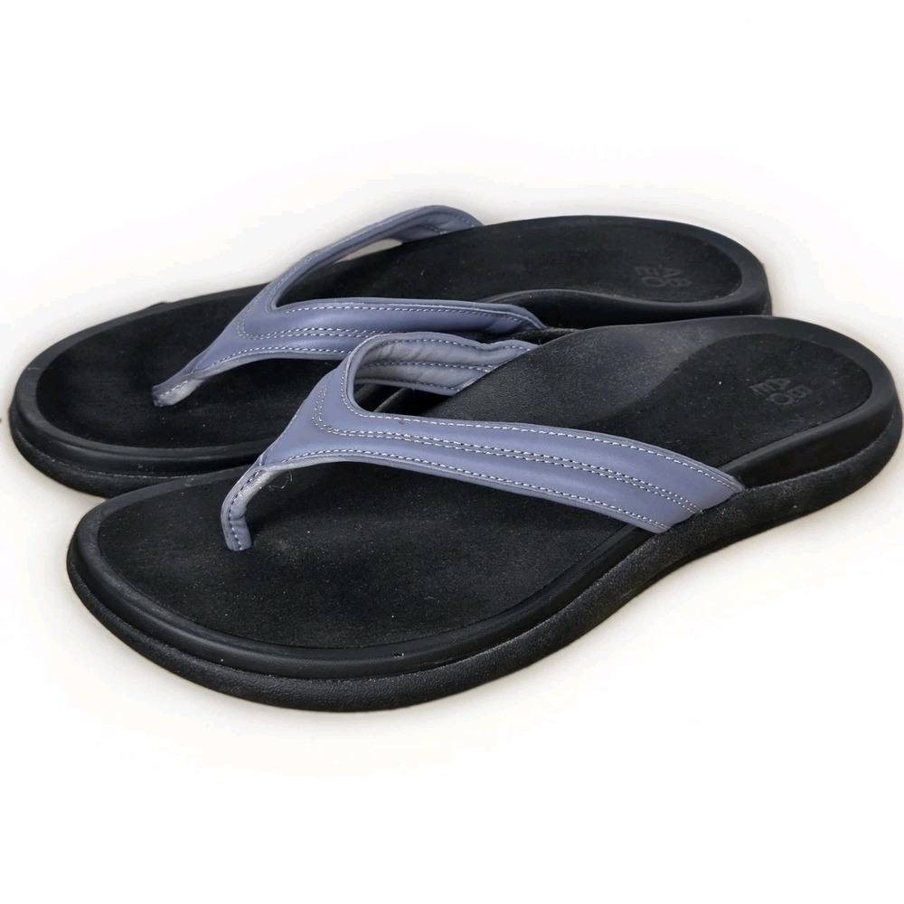 Abeo Morgan Sandals Women's Size 9 Comfort Thong Flip Flop Purple